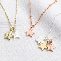 Personalised Star Charms Necklace