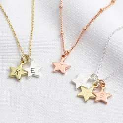 Personalised Star Charms Necklace