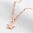 Lisa Angel Rose Gold Personalised Star Charms Necklace