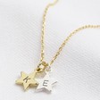 Lisa Angel Mixed Metal Personalised Star Charms Necklace