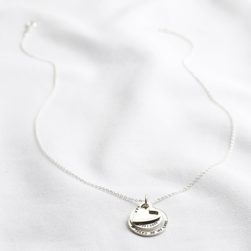 Personalised Sterling Silver Hearts and Hoops Necklace