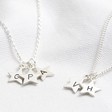 Lisa Angel Hand-Stamped Personalised Sterling Silver Star Charms Necklace