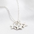 Lisa Angel 925 Personalised Sterling Silver Star Charms Necklace