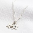 Lisa Angel Ladies' Personalised Sterling Silver Star Charms Necklace