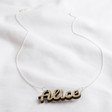 Full Length of Lisa Angel Personalised Wooden Name Necklace