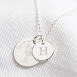 Lisa Angel Silver Personalised 'You're My Lobster' Double Disc Necklace