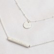 Lisa Angel Ladies' Personalised Sterling Silver Layered Necklaces