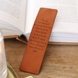 Lisa Angel Personalised Meaningful Message Leather Bookmark