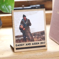Personalised Polaroid Photo Wooden Frame