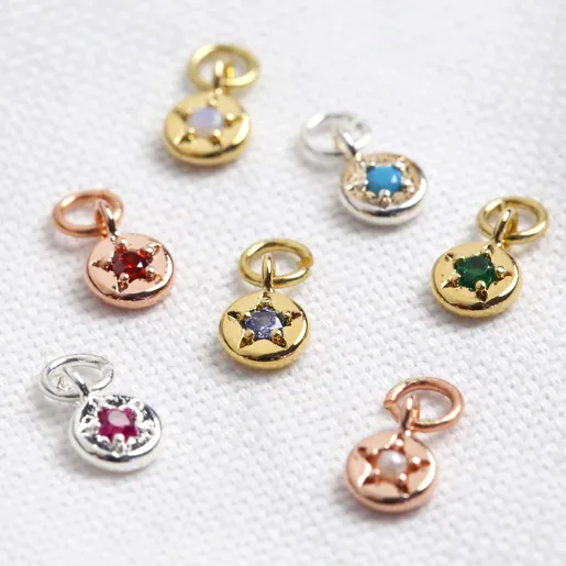 Lisa Angel Birthstone Charms