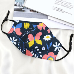 Child's Adjustable Butterfly Fabric Face Mask