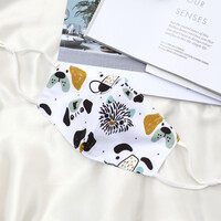 Child's Adjustable Puppy Print Fabric Face Mask