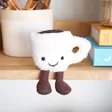 Lisa Angel with Cute Jellycat Amuseable Espresso Cup Soft Toy