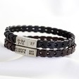 Lisa Angel Men's Woven Strap Leather Bracelets
