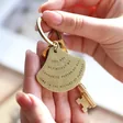 Lisa Angel Unisex 'Favourite Person' Antiqued Brass Keyring