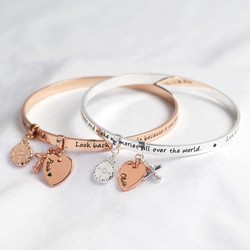 Personalised 'Adventure' Meaningful Word Bangle