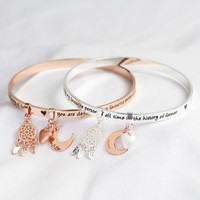 Personalised 'Favourite Person' Meaningful Word Bangle