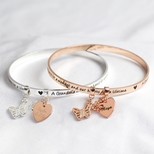 Personalised 'Grandma' Meaningful Word Bangle