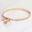 Lisa Angel Rose Gold Personalised 'Nana' Meaningful Word Bangle