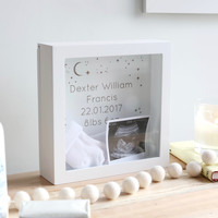 Personalised 'Baby Moments' Memories Box Frame