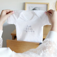 Lisa Angel Special Personalised Embroidered Short Sleeved Babygrow