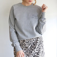 Lisa Angel Ladies' Personalised 'Mama Est.' Sweatshirt in Grey
