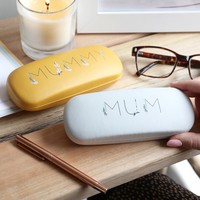 Personalised Floral Name Glasses Case
