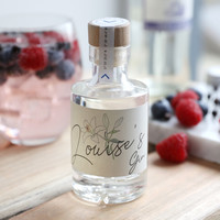 Personalised Birth Flower 10cl Bottle of Granite North Gin