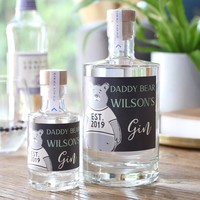Personalised 'Daddy Bear' Bottle of Granite North Gin
