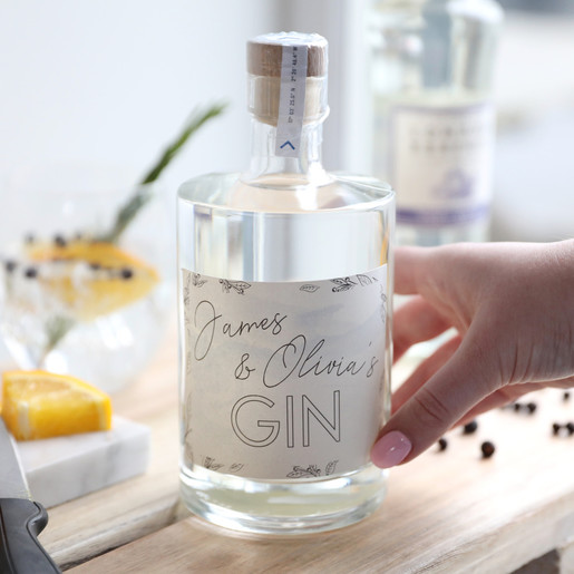 Ladies' Personalised Name 10cl Bottle of Granite North Gin