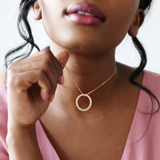 Personalised Hoop Necklace Clearance 