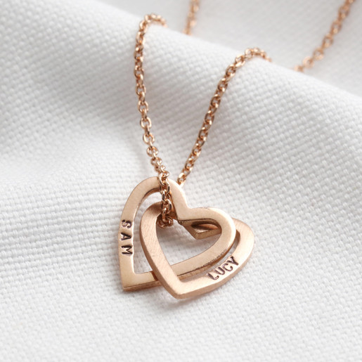 ladies gold heart necklace