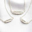 Women's Personalised Sterling Silver Peas in a Pod Necklaces