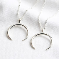 Sterling Silver Horn Necklace