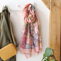Powder Countryside Animals Print Scarf