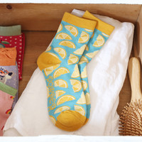 Powder Lemon Ankle Socks