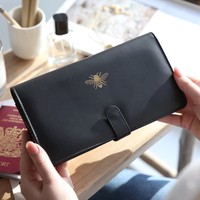 Bumblebee Travel Wallet in Black