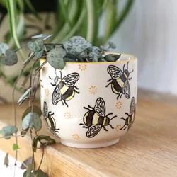Sass & Belle Busy Bees Stamped Small Planter