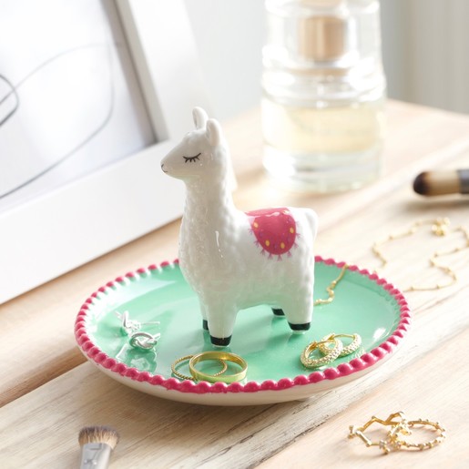 Llama Collectible Trinket Dish Jewelry Tray Jewelry Ring Ceramic Alpaca