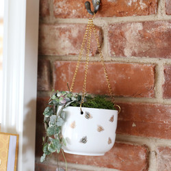 Sass & Belle Queen Bee Hanging Planter, H8.5cm
