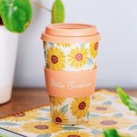 Sass & Belle Sunflowers Bamboo Coffee Cup