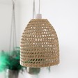 Lisa Angel with Sass & Belle Woven Seagrass Lampshade