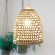 Lisa Angel with Sass & Belle Woven Seagrass Lampshade
