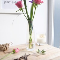 Personalised Iridescent Glass Vase, H19.5cm