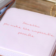 Personalised Meaningful Wording Square Travel Jewellery Box