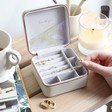Lisa Angel Ladies' Personalised 'Your Drawing' Square Travel Jewellery Box