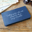 Lisa Angel Ladies' Personalised Slim Travel Wallet in Navy