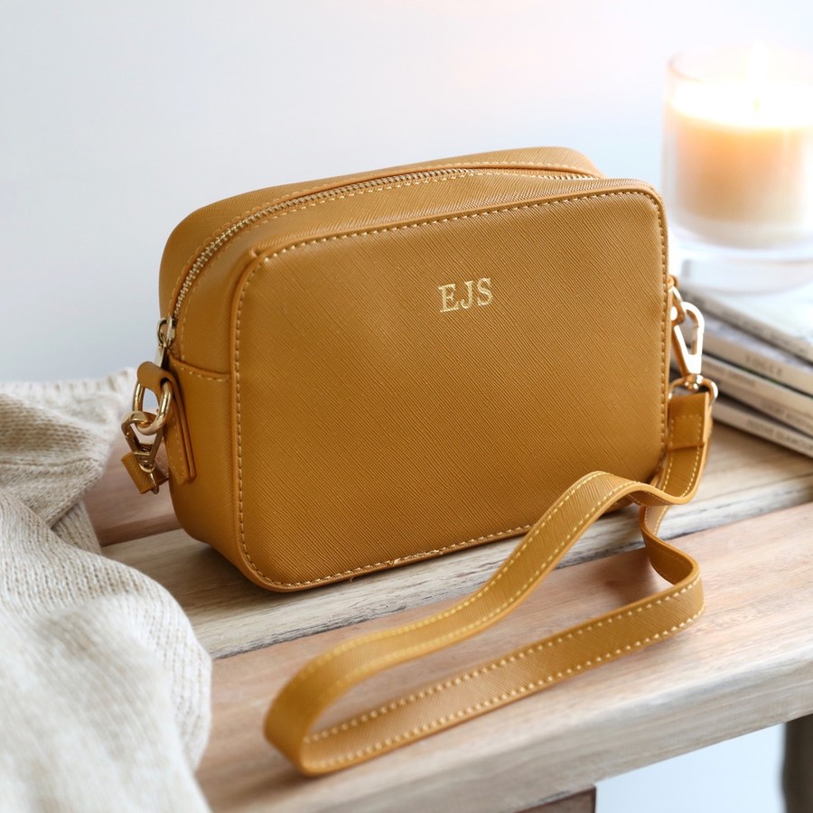 Personalised Foiled Rectangular Crossbody Bag Lisa Angel