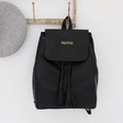 Lisa Angel Ladies' Personalised Foil Name Fold Top Vegan Leather Backpack