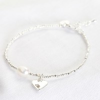 Personalised Dainty Seed Bead & Pearl Bracelet